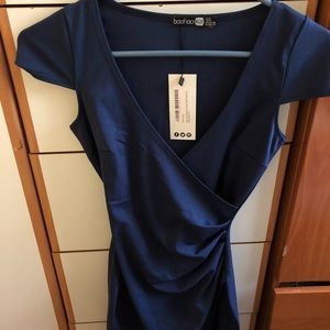 Boohoo Navy Dress